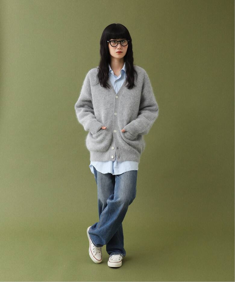 FOLL / フォル】wardrobe shaggy cardigan : カーディガン 