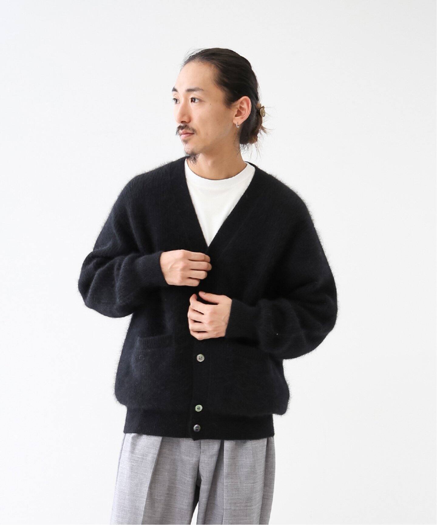FOLL / フォル】wardrobe shaggy cardigan : カーディガン
