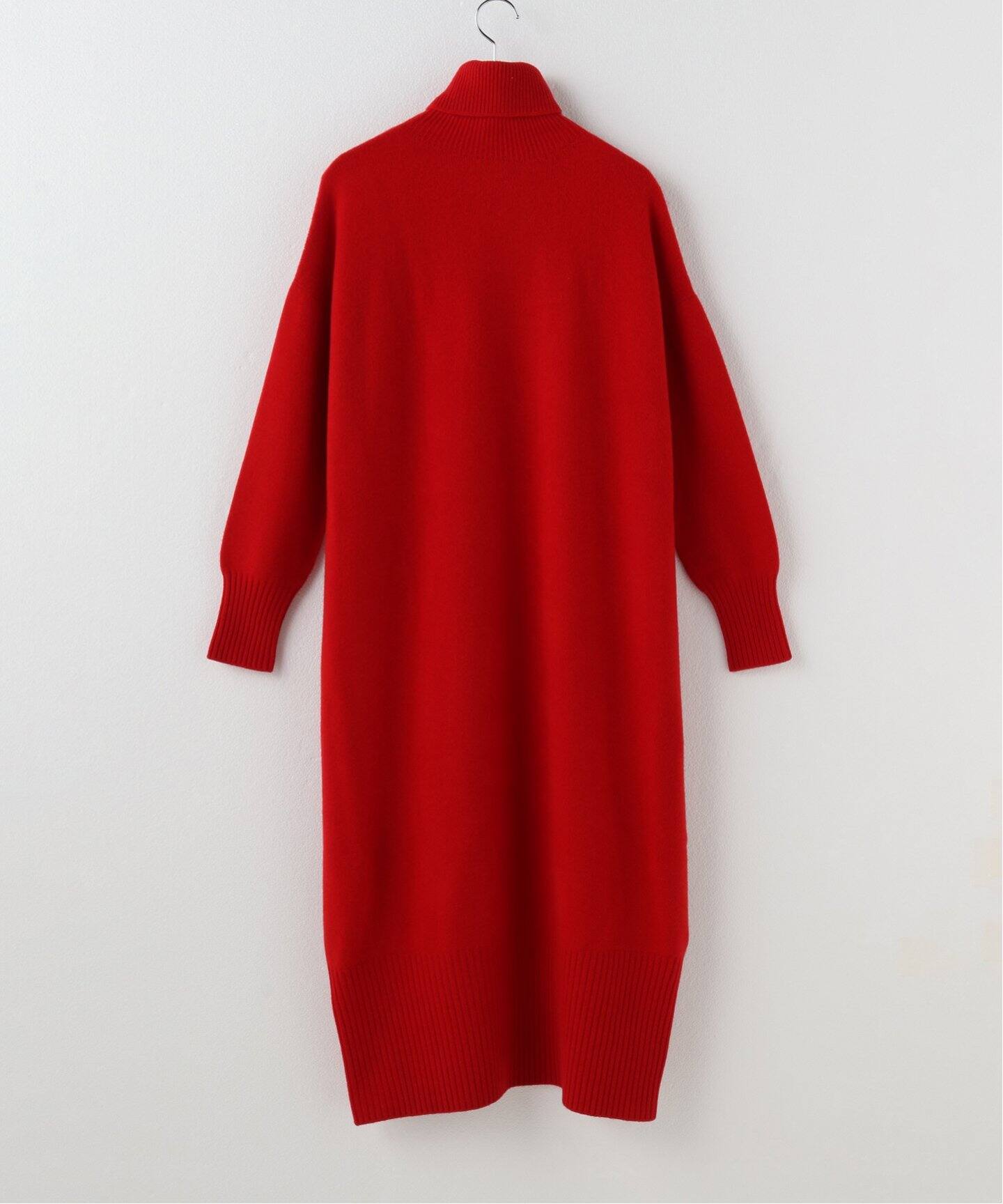 POSTELEGANT/ポステレガント】 fine wool high neck long kni（ニット 