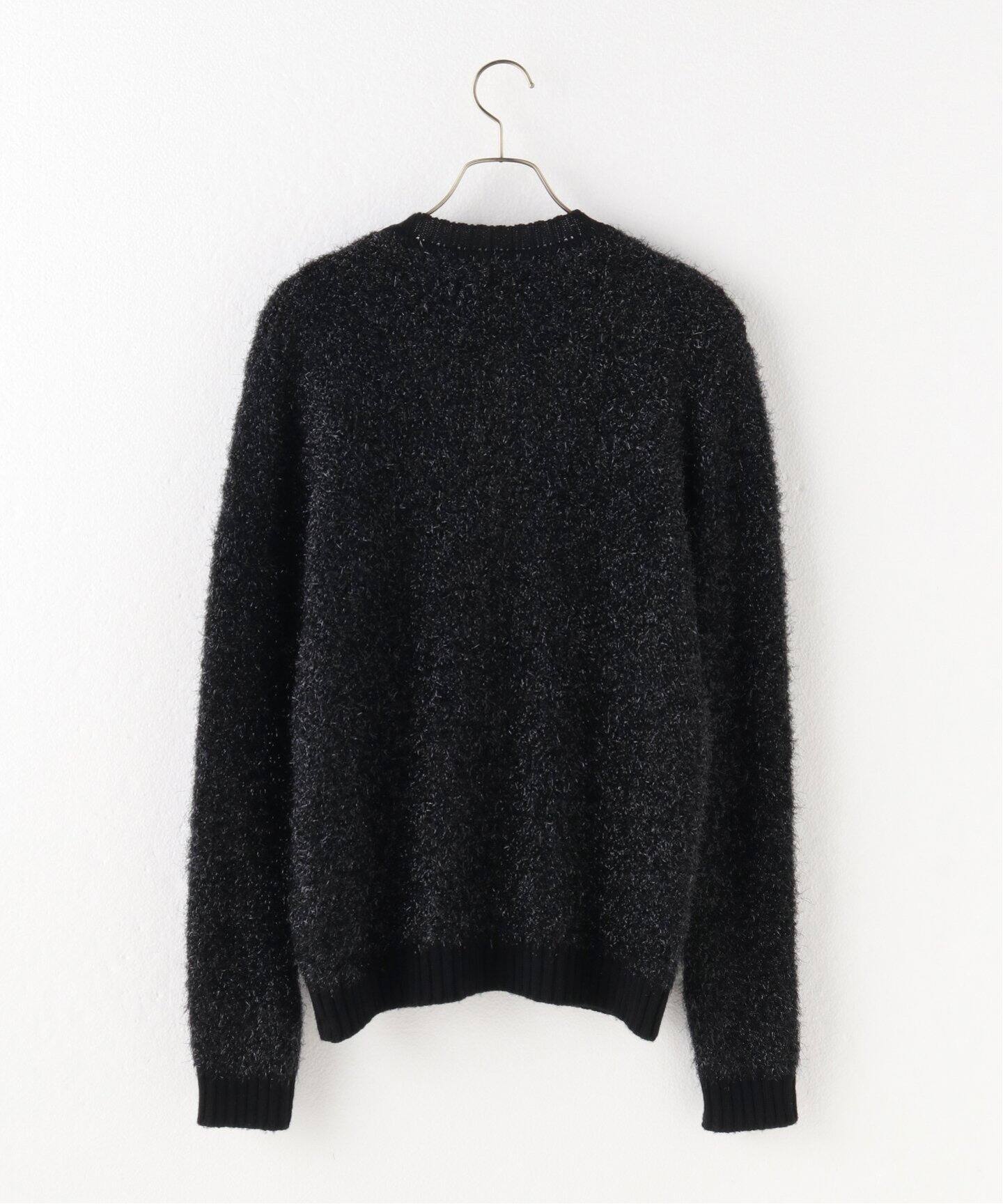 ERNEST W. BAKER / アーネストダブルベイカー】BLACK LUREX CARDIGAN 