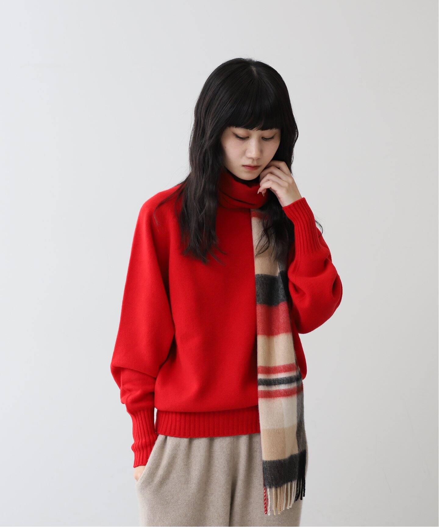 POSTELEGANT/ポステレガント】 fine wool pull-over knit（ニット 