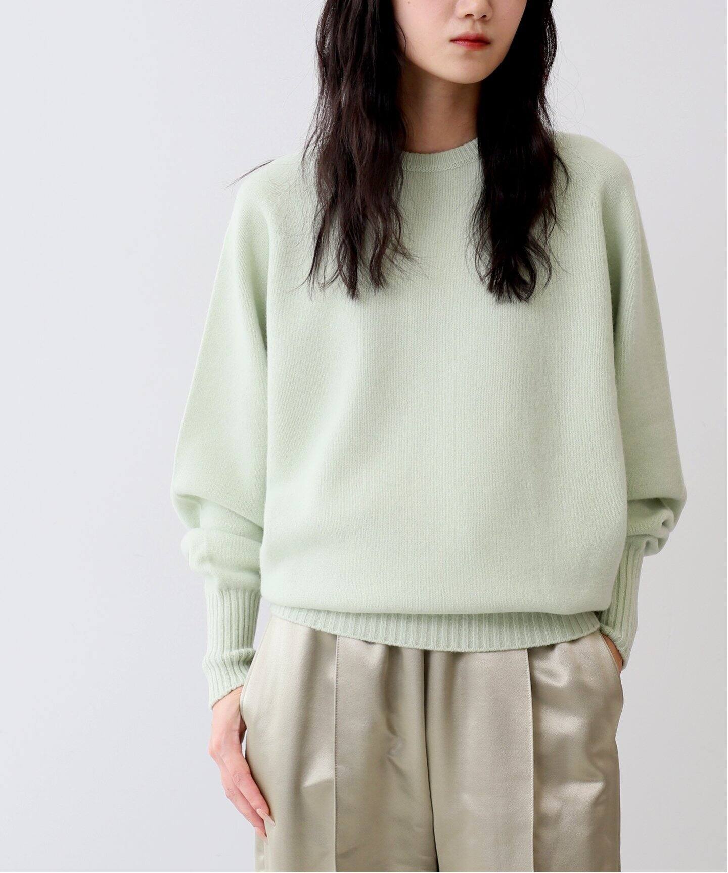 POSTELEGANT/ポステレガント】 fine wool pull-over knit（ニット 
