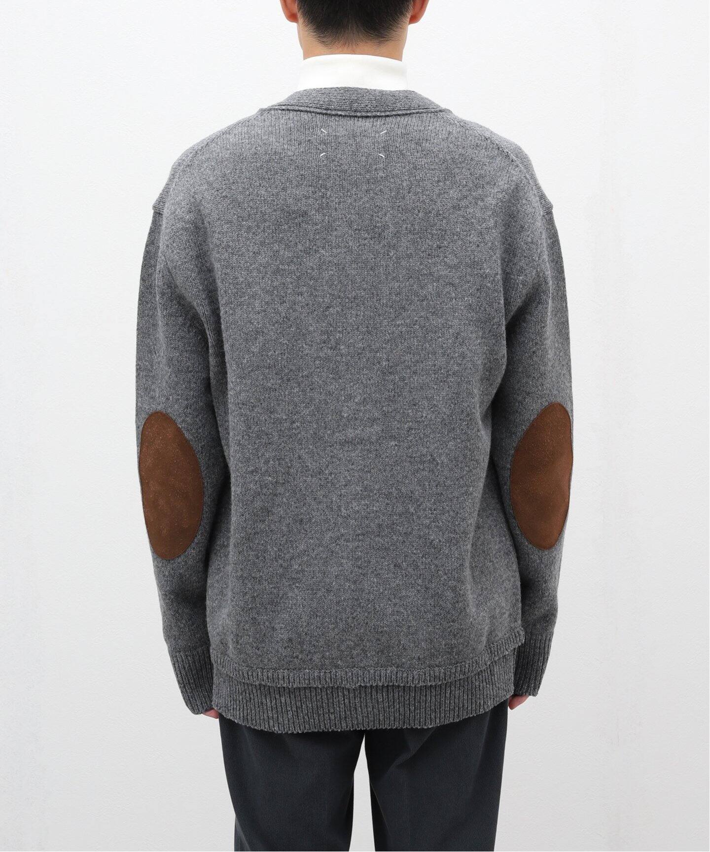 MAISON MARGIELA / メゾン マルジェラ】 ELBOW PATCH CARDIGAN（ニット 
