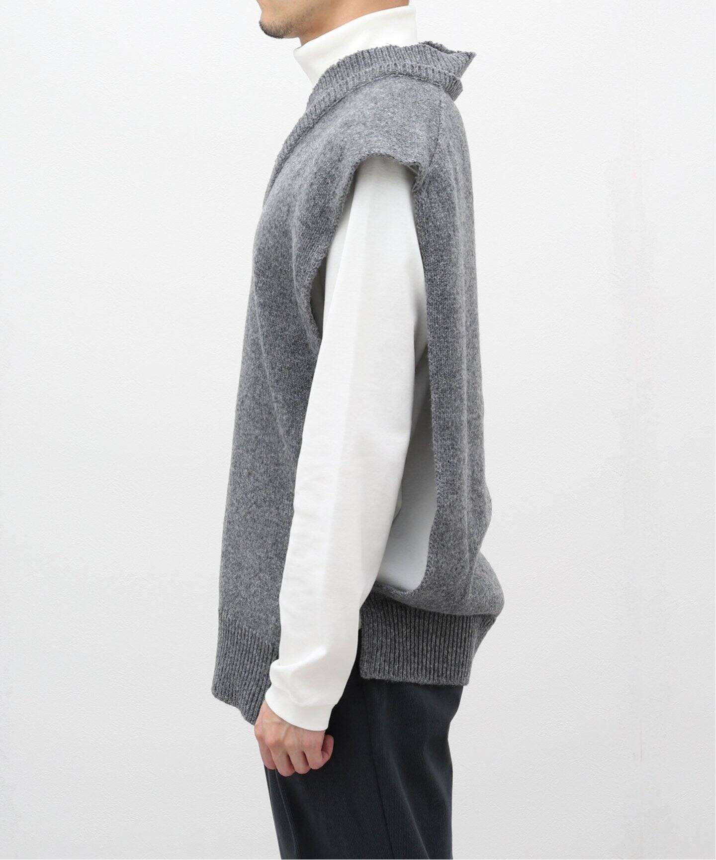 MAISON MARGIELA / メゾン マルジェラ】TABARDO STOLE KNIT VEST 