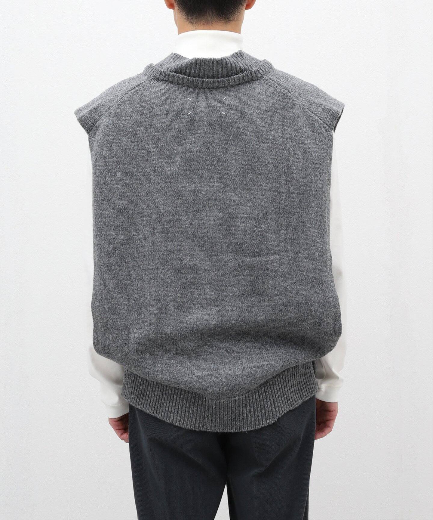 MAISON MARGIELA / メゾン マルジェラ】TABARDO STOLE KNIT VEST 