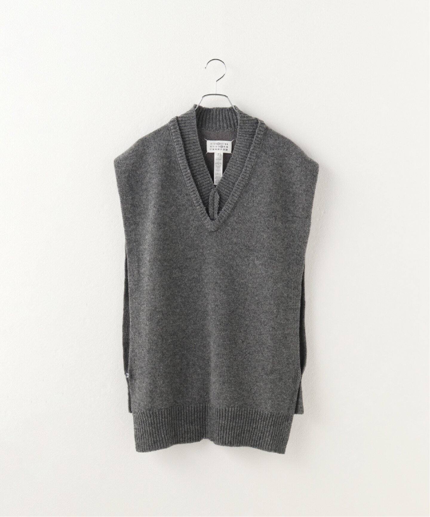 MAISON MARGIELA / メゾン マルジェラ】TABARDO STOLE KNIT VEST 
