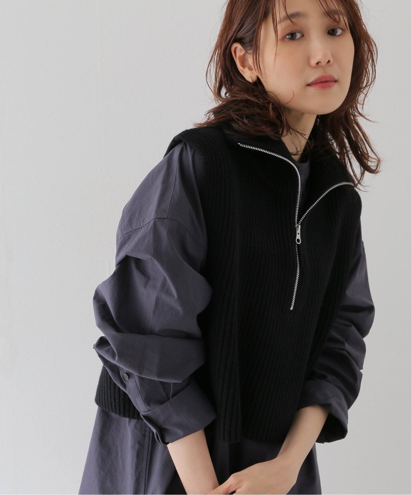 TODAYFUL / トゥデイフル】Halfzip Knit Vest（ベスト）｜JOINT WORKS  