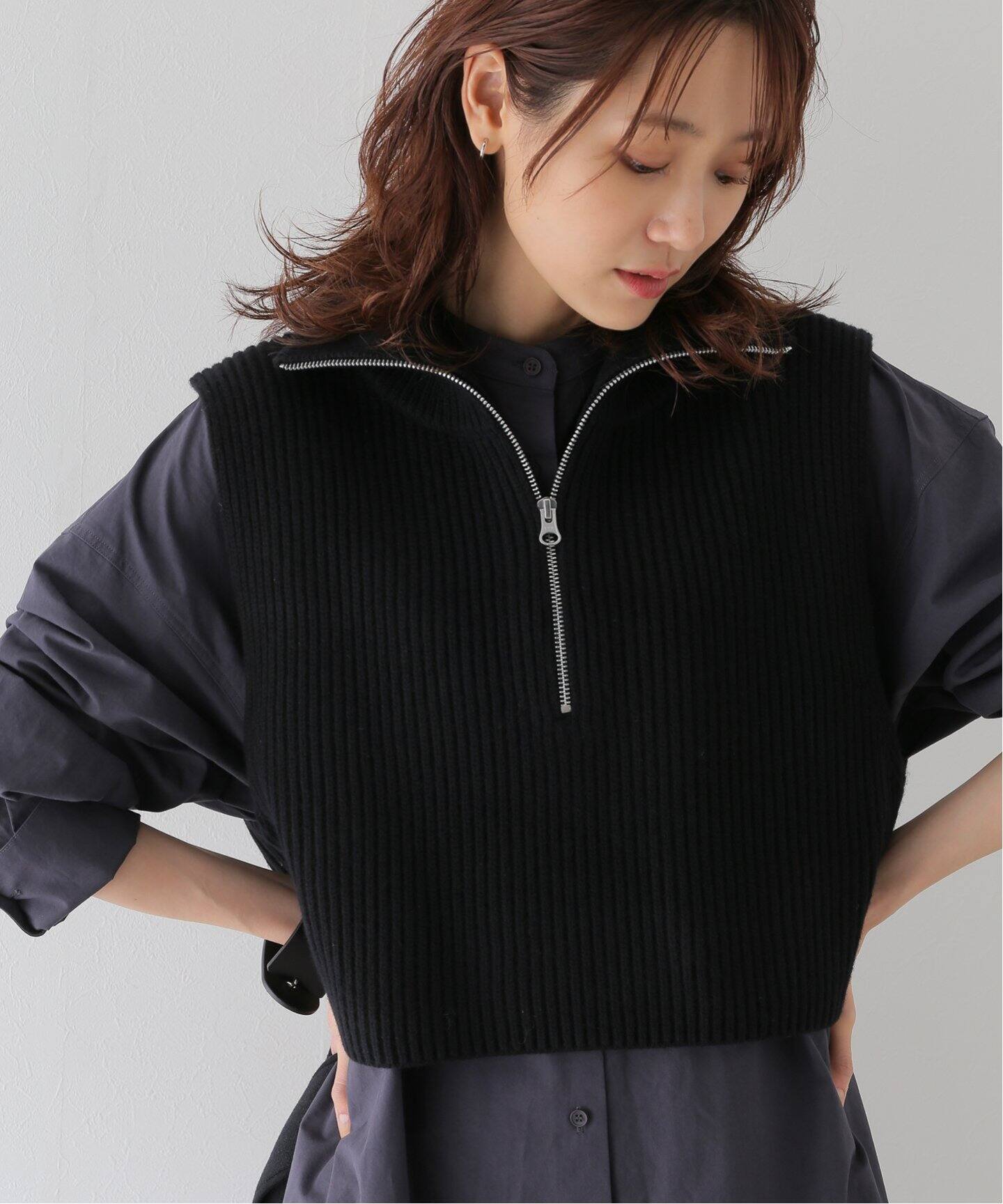 TODAYFUL / トゥデイフル】Halfzip Knit Vest（ベスト）｜JOINT WORKS 