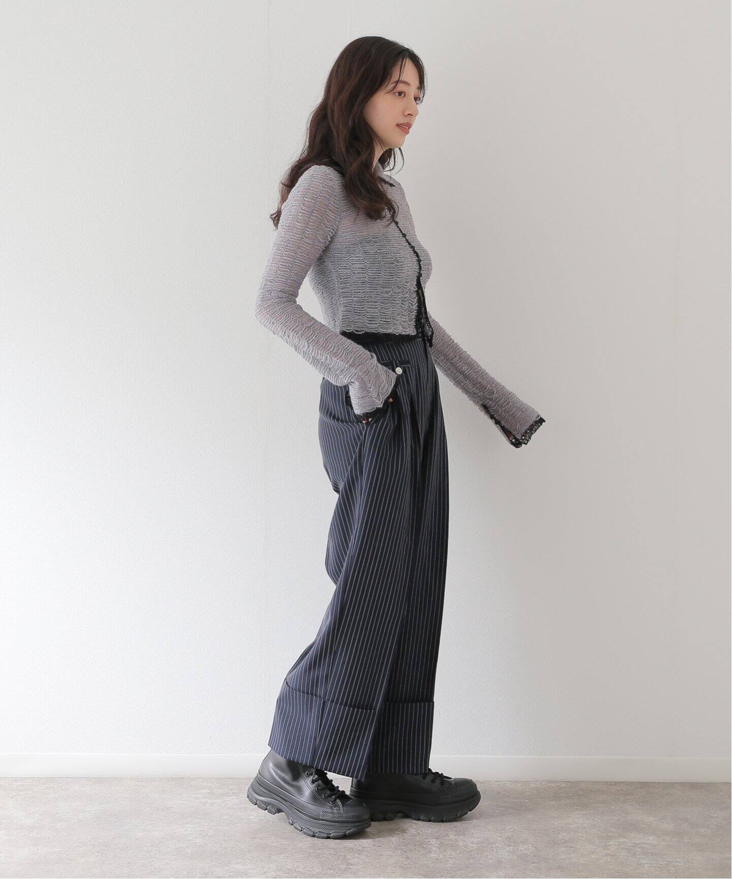 TODAYFUL / トゥデイフル】Mesh Jacquard Knitshirts（ニット 