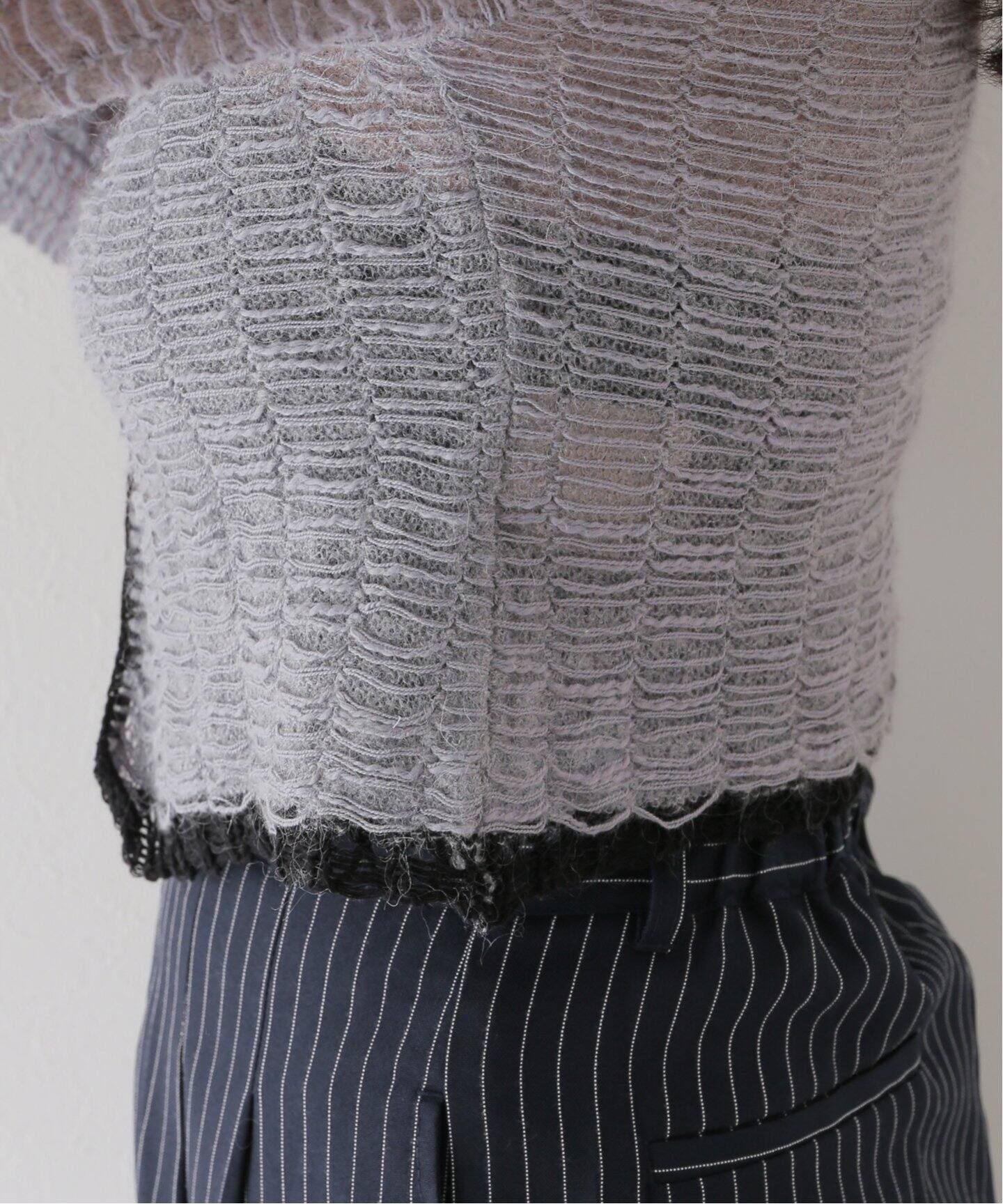 TODAYFUL / トゥデイフル】Mesh Jacquard Knitshirts（ニット  
