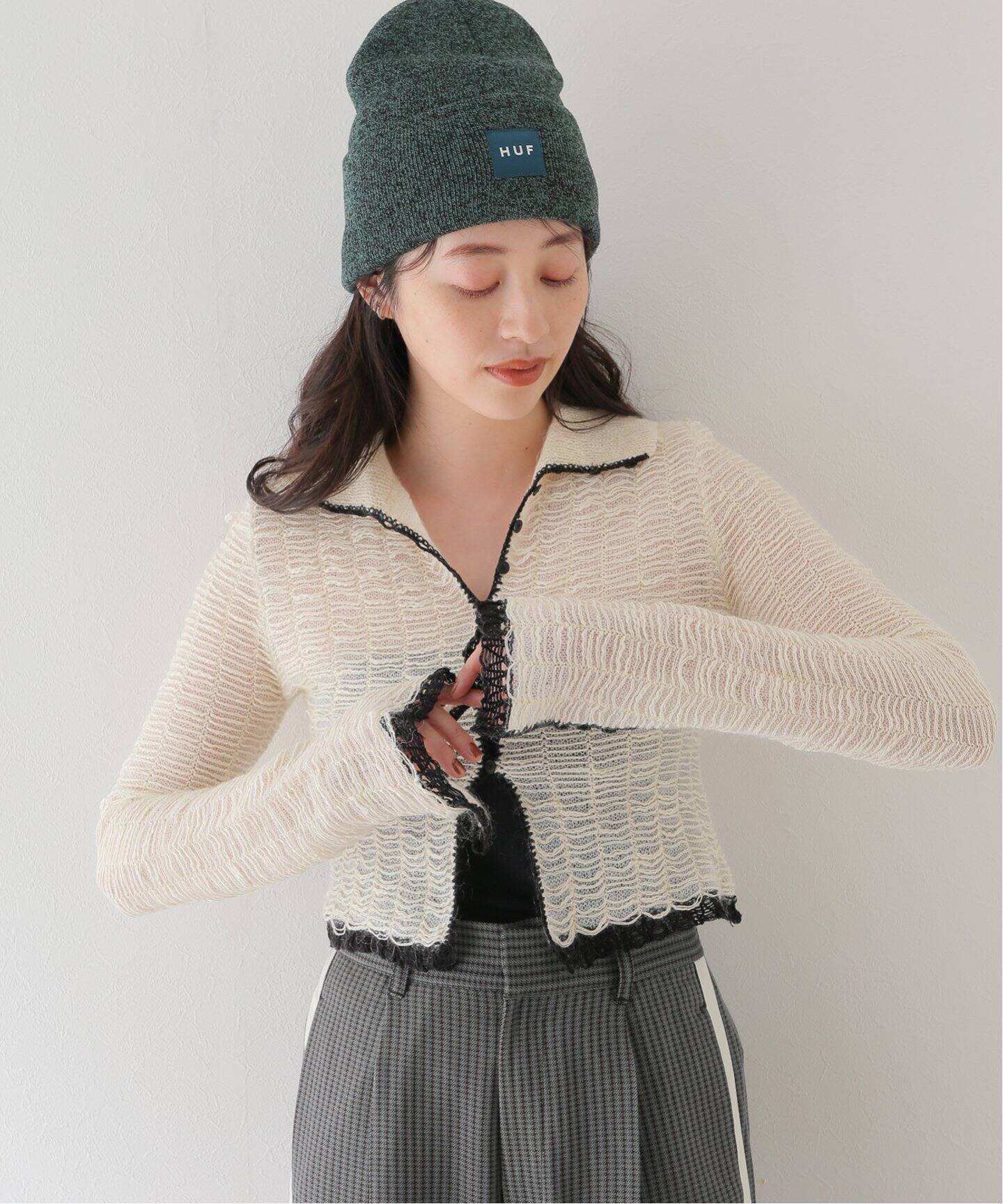 TODAYFUL / トゥデイフル】Mesh Jacquard Knitshirts（ニット  