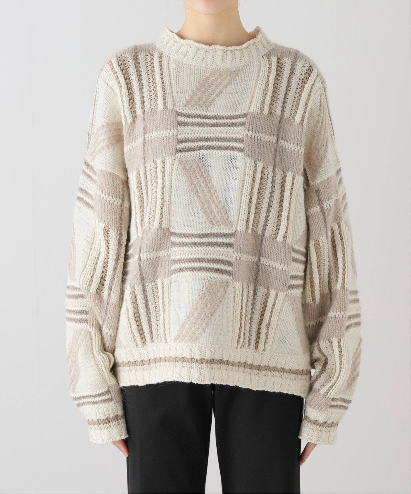 TODAYFUL / トゥデイフル】Geometric Hand Knit（ニット／セーター 