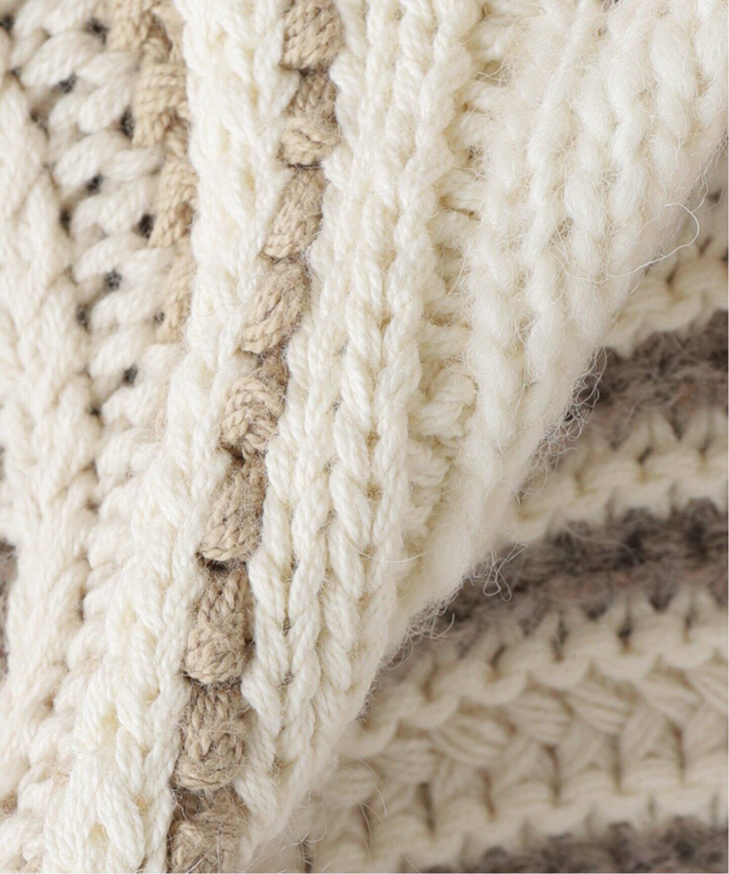 TODAYFUL / トゥデイフル】Geometric Hand Knit（ニット／セーター  