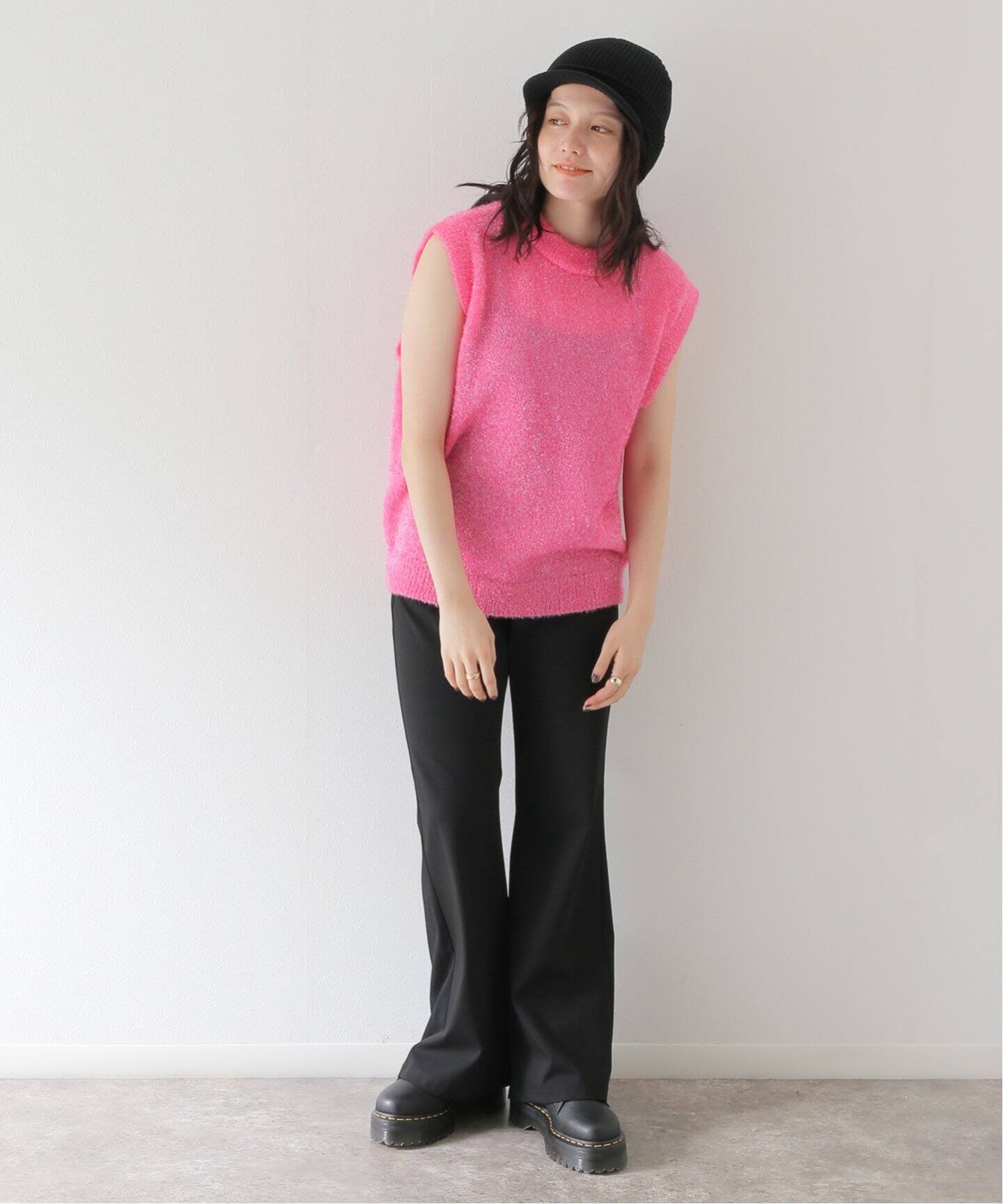 NOMA t.d./ノーマティーディー】Nylon Knit Vest（ベスト 