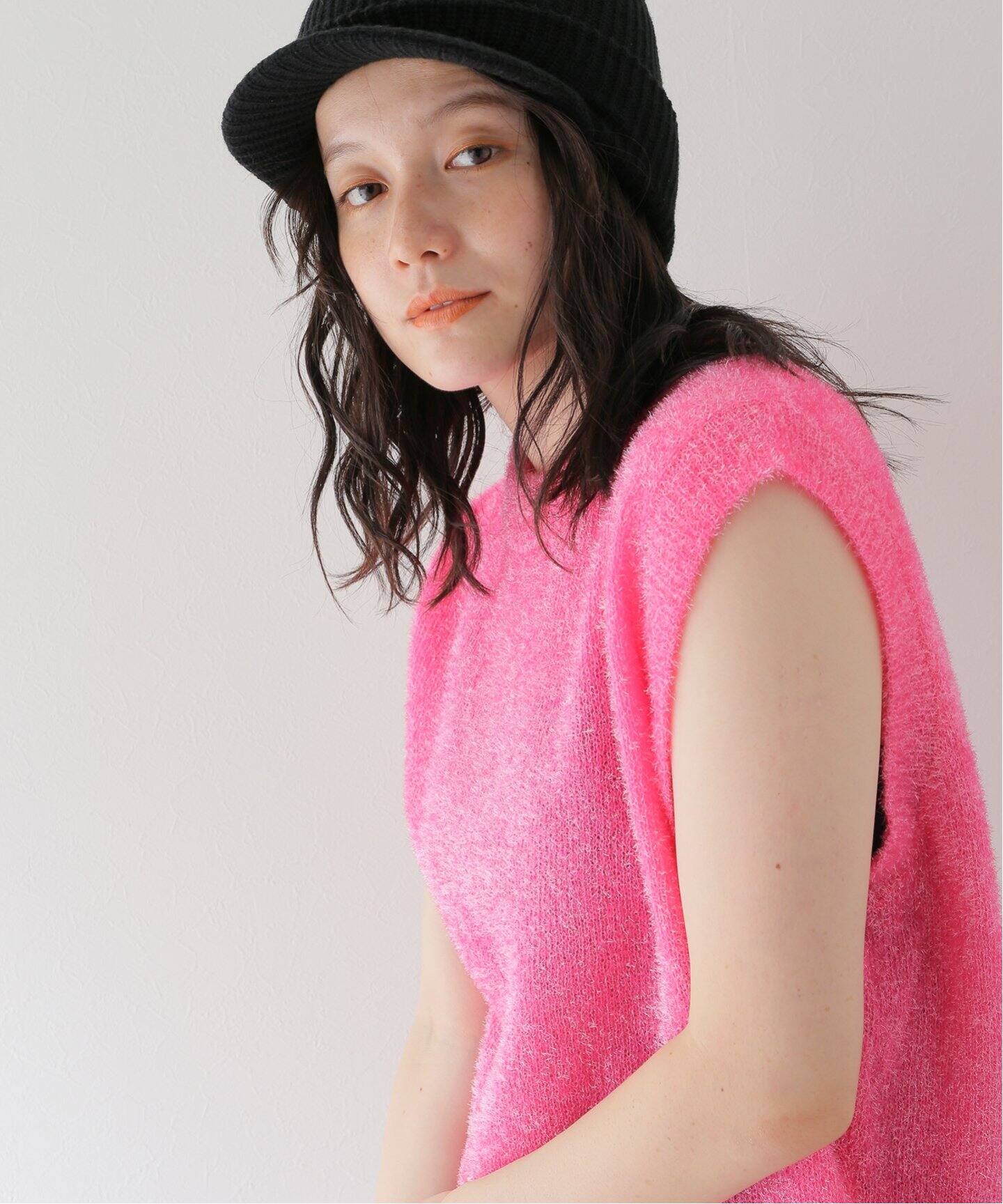 NOMA t.d./ノーマティーディー】Nylon Knit Vest（ベスト 