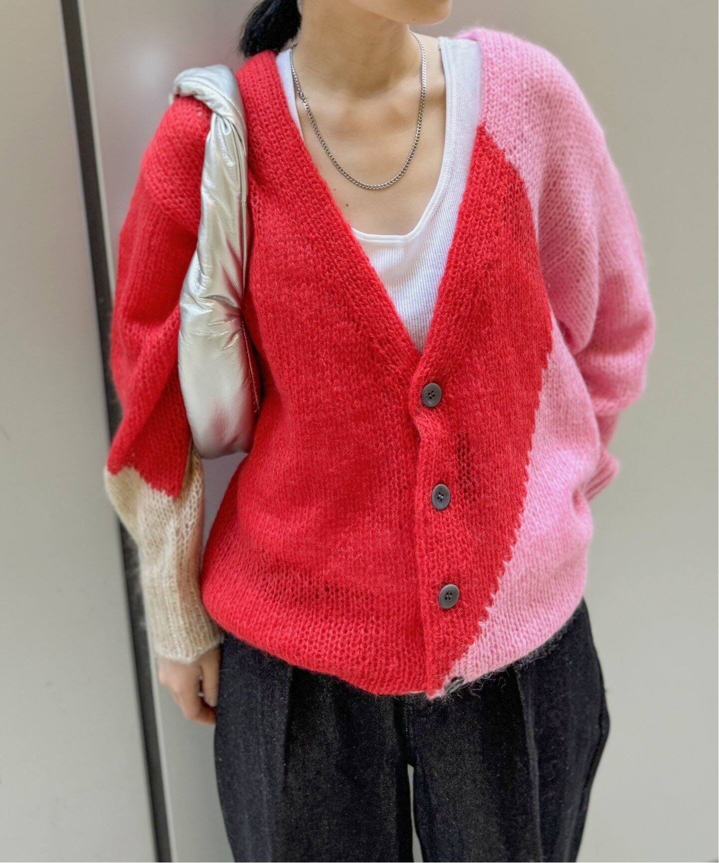 NOMA t.d./ノーマティーディー】Hand Knitted Mohair Cardigan  