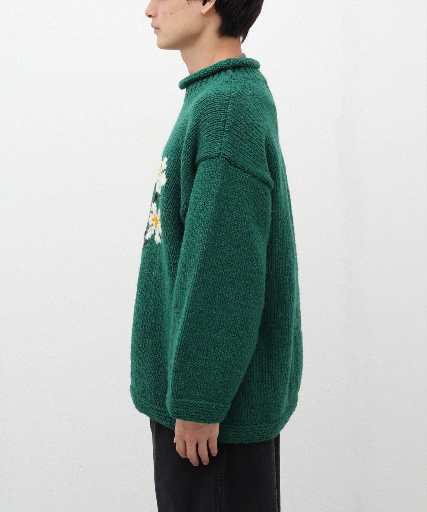 MacMahon Knitting Mills 】Roll Neck Knit-5Flowers（ニット 