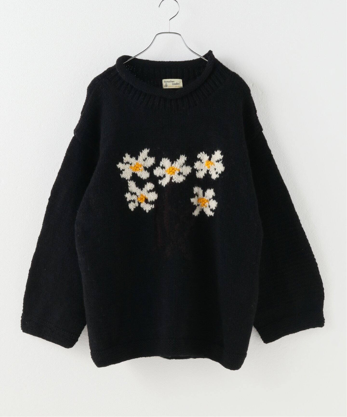 MacMahon Knitting Mills 】Roll Neck Knit-5Flowers（ニット 