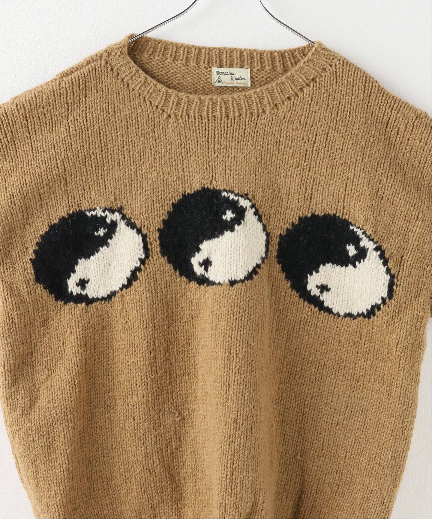 MacMahon Knitting Mills 】Crew Neck Knit-Line YinYan（ニット 