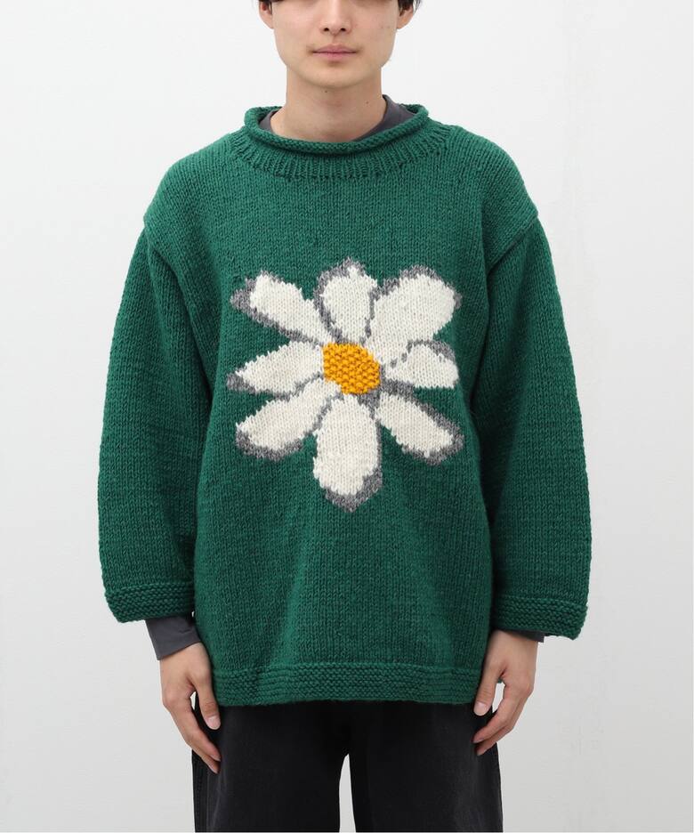 【MacMahon Knitting Mills / マクマホンニッティングミルズ】 Roll Neck KnitFlower（ニット