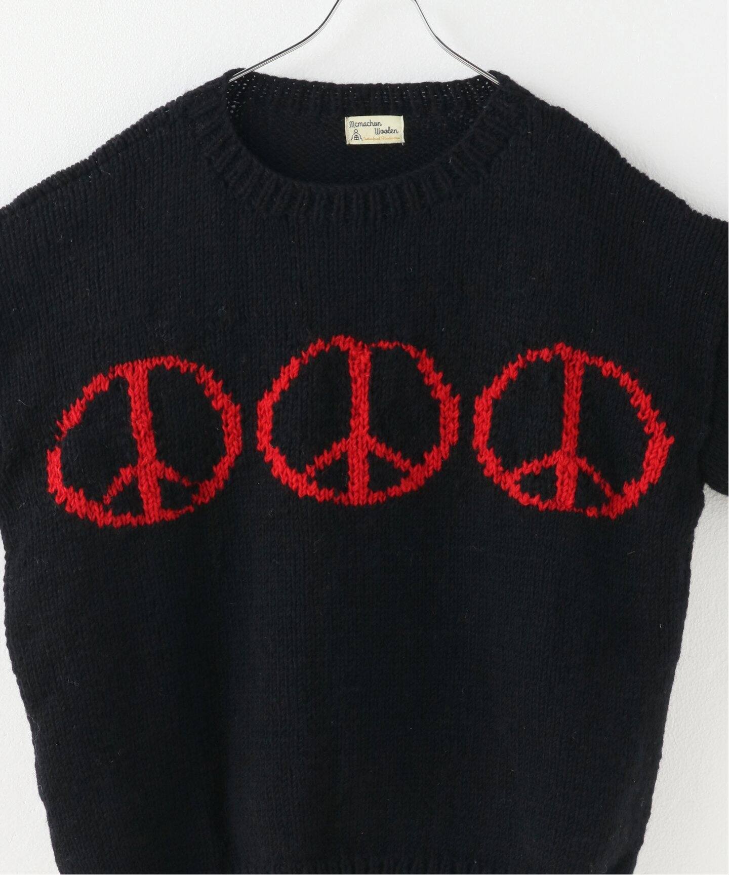 MacMahon Knitting Mills 】Crew Neck Knit-Line Peace（ニット 