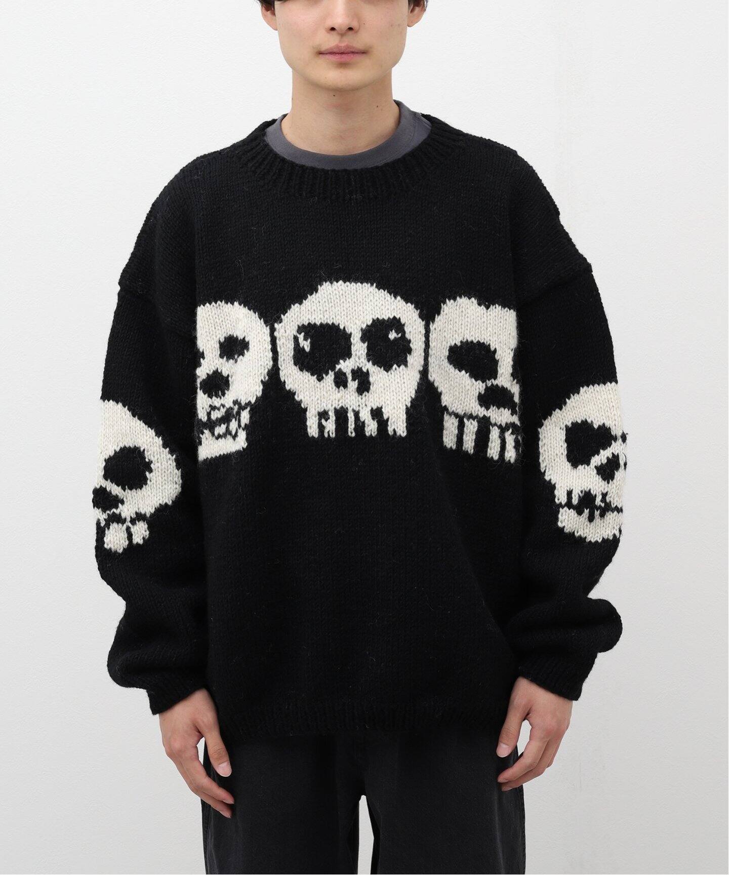 MacMahon.K.M+niche.-Line Skulls（ニット／セーター）｜JOINT WORKS 