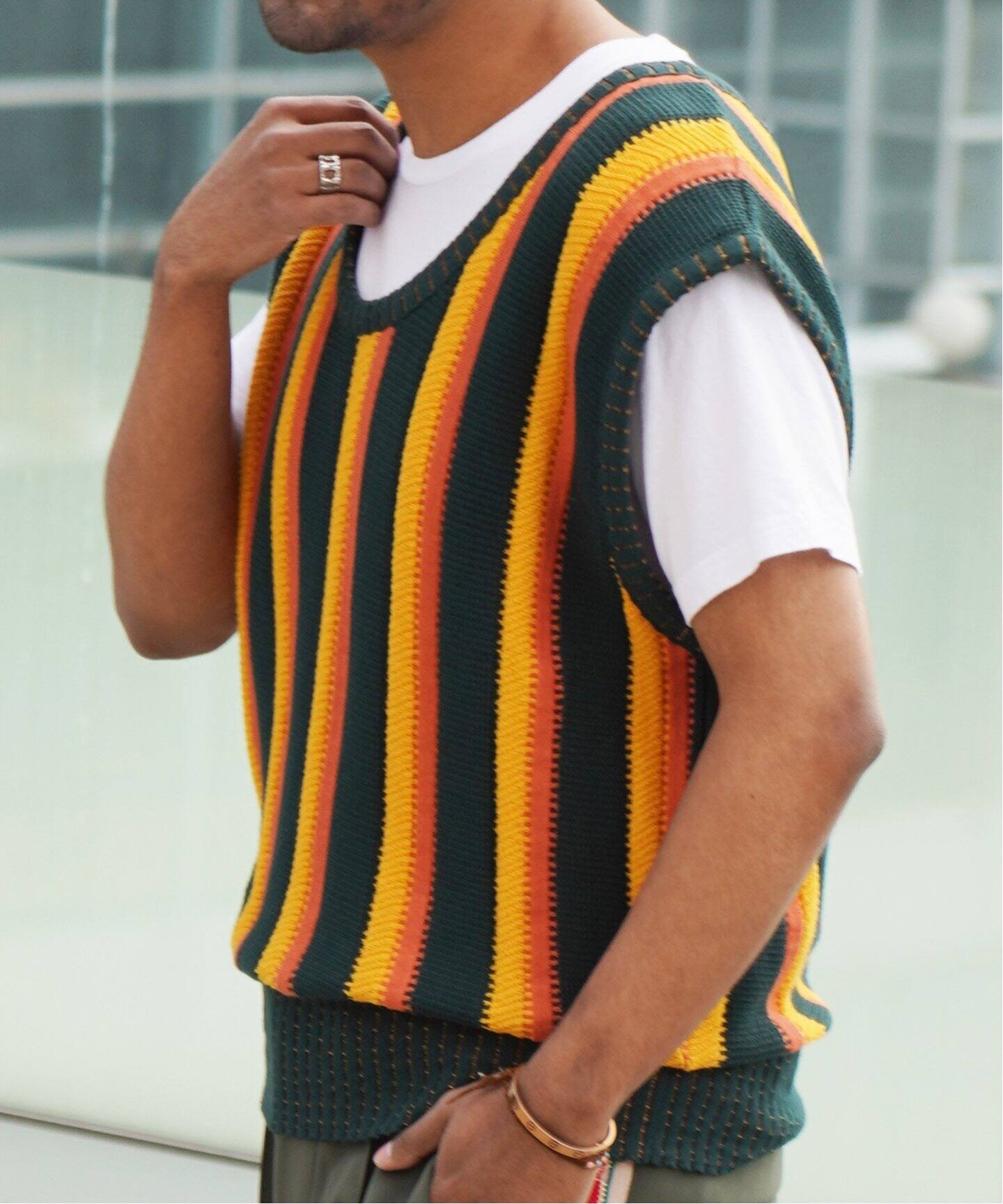 Sasquatchfabrix. / サスクワァッチファブリックス】ROOTS KNIT VEST 