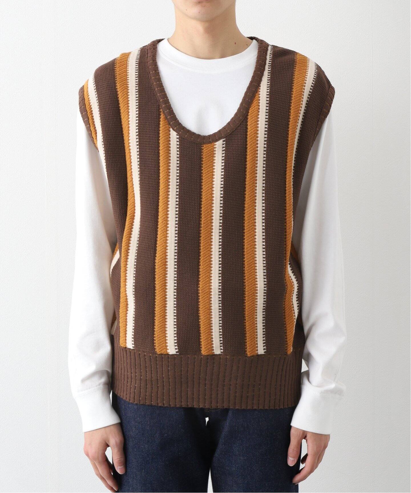 Sasquatchfabrix. / サスクワァッチファブリックス】ROOTS KNIT VEST 