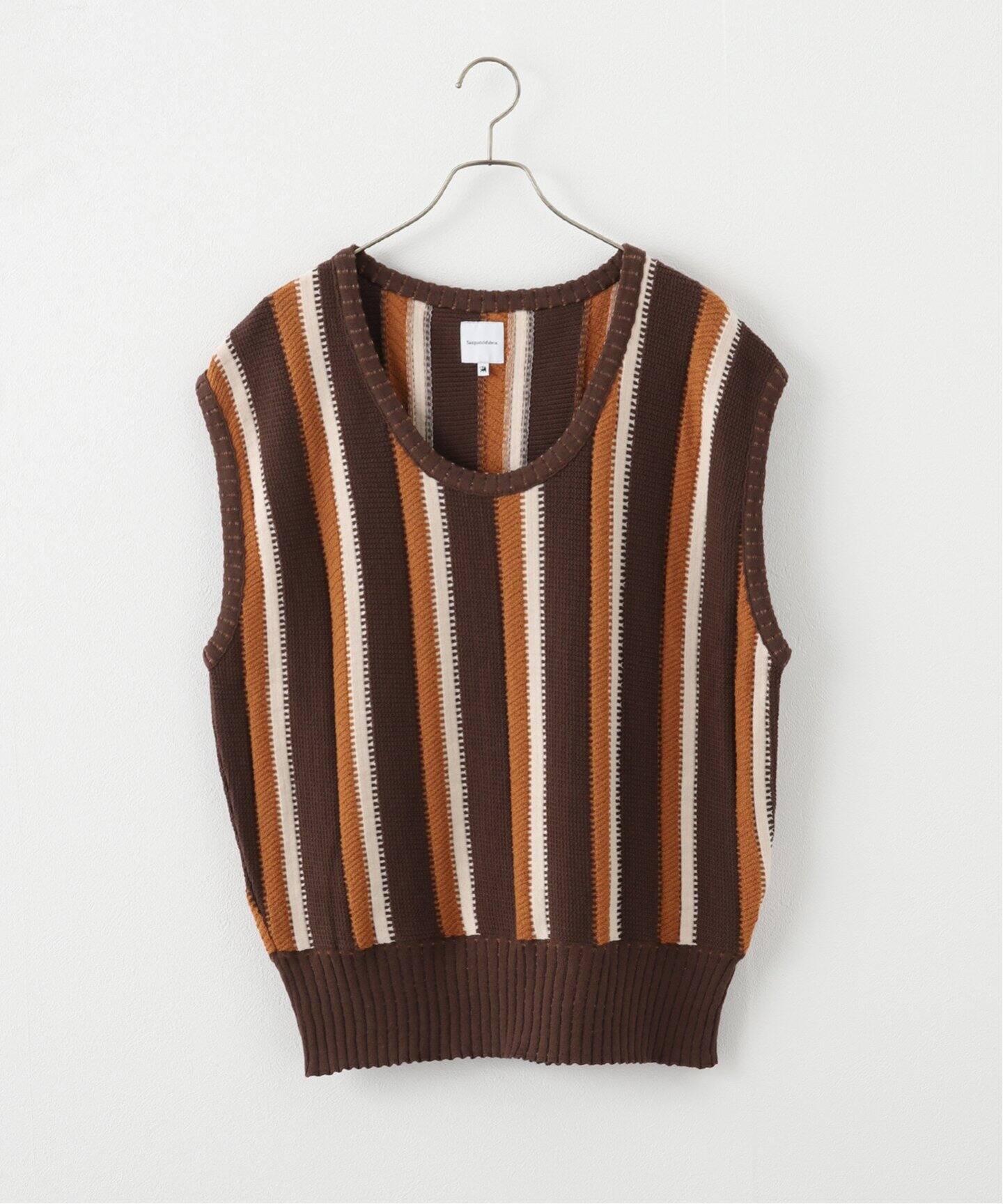 Sasquatchfabrix. / サスクワァッチファブリックス】ROOTS KNIT VEST 
