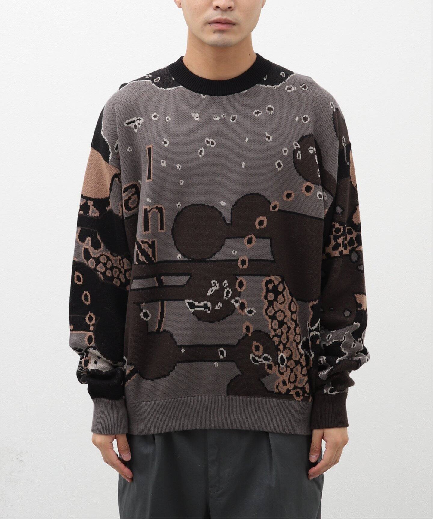 BAL / バル】 JACQUARD COTTON CREWNECK SWEATER（ニット／セーター 