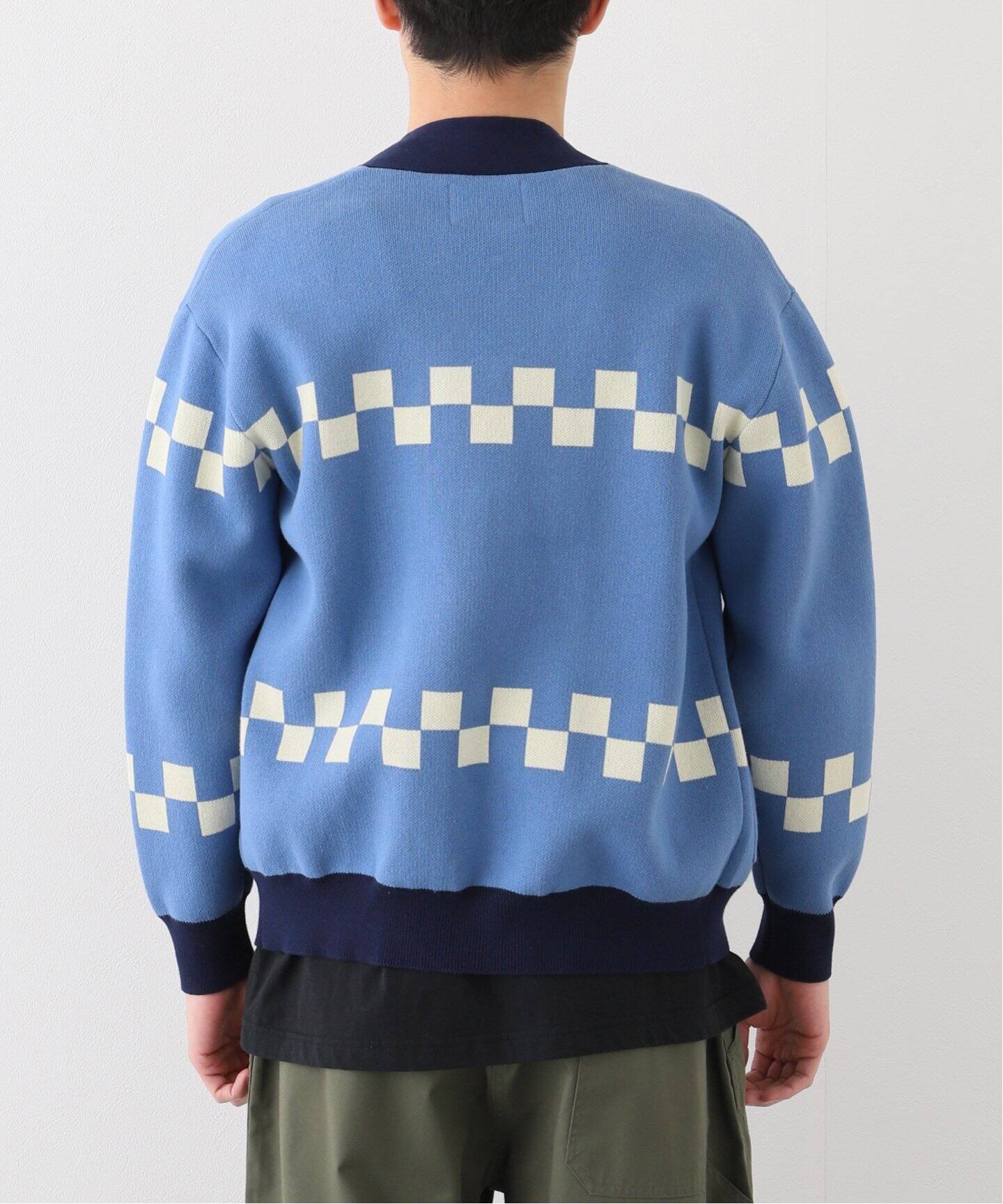 SON OF THE CHEESE / サノバチーズ】Chessboard Check カーディガン 