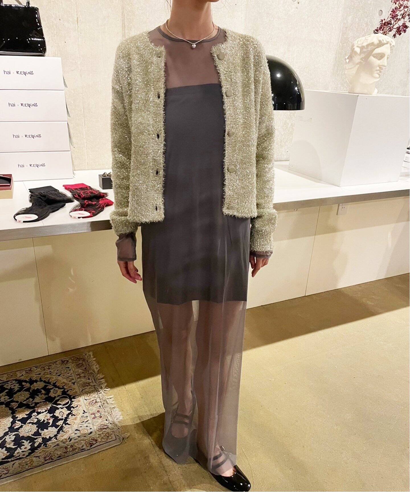 ラメカーディガン（カーディガン）｜EDIT.FOR LULU（エディット フォー  