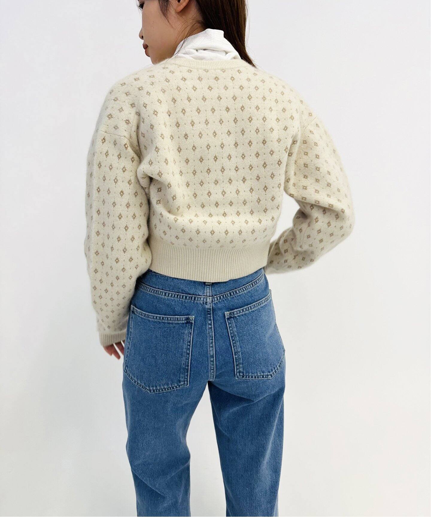 petite LULU ラメジャガードカーディガン（カーディガン）｜EDIT.FOR  