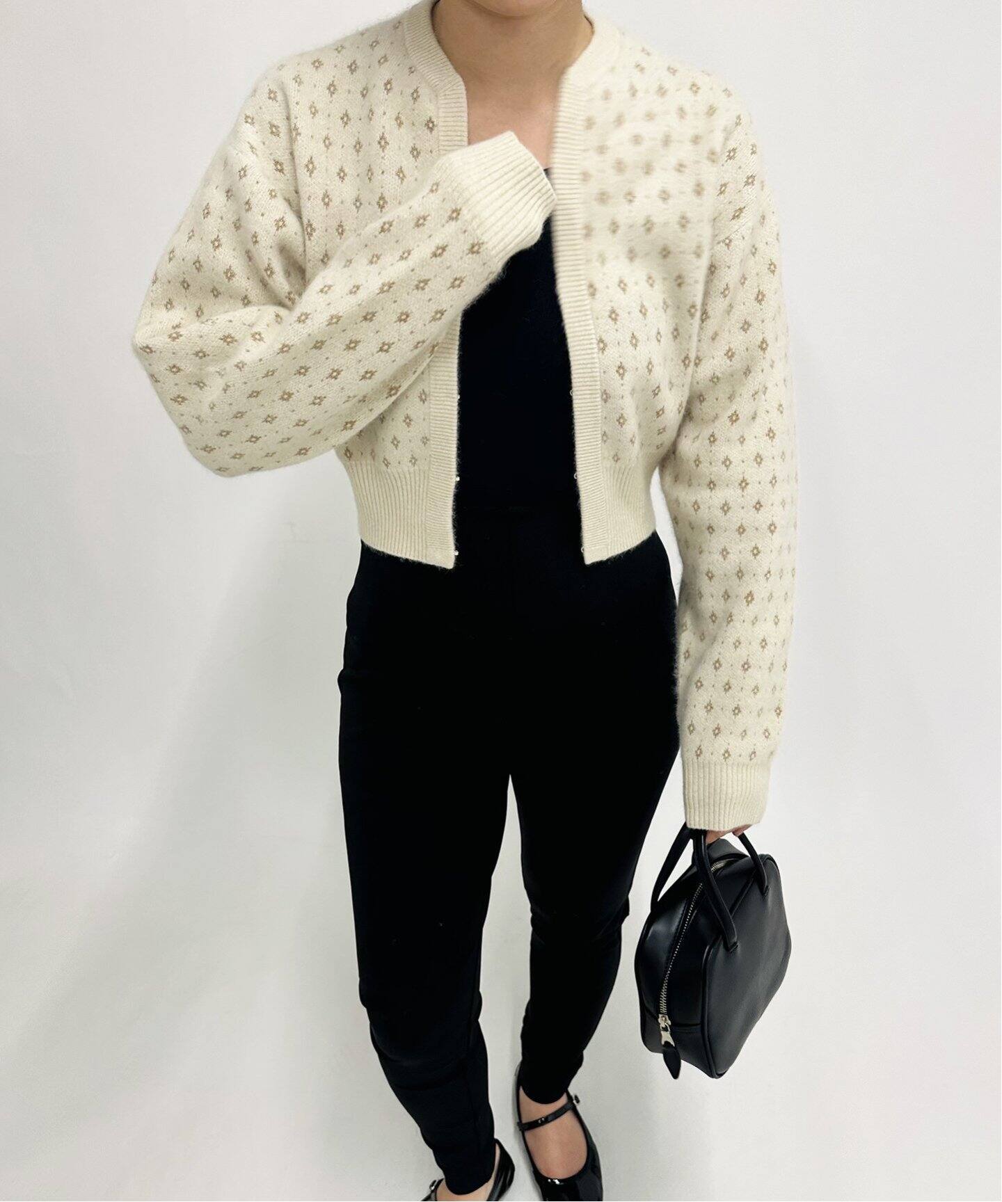 petite LULU ラメジャガードカーディガン（カーディガン）｜EDIT.FOR  