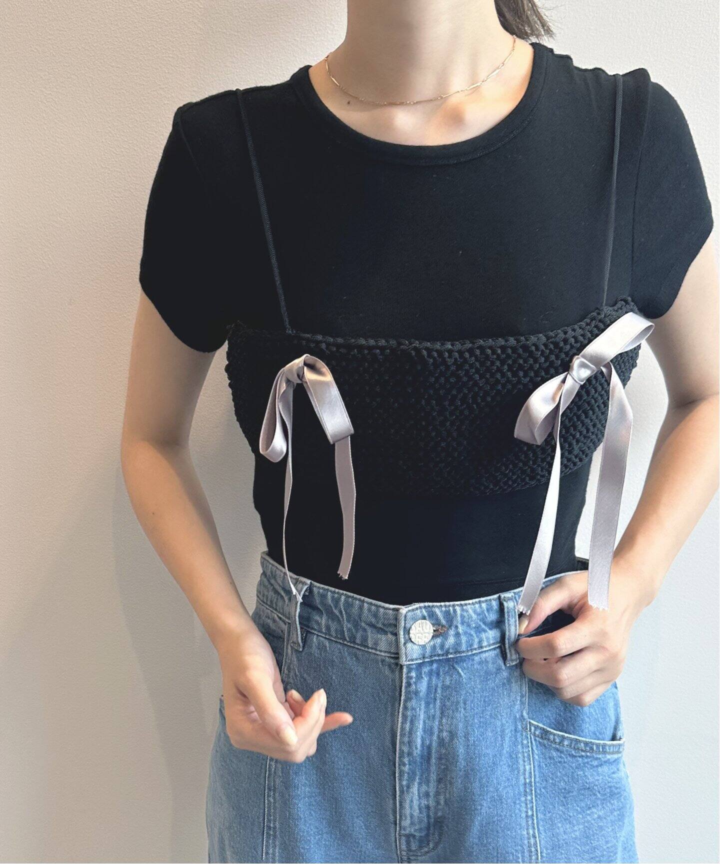 Foundry Mews/ファウンドリー ミューズ】knit bra（ニット／セーター 