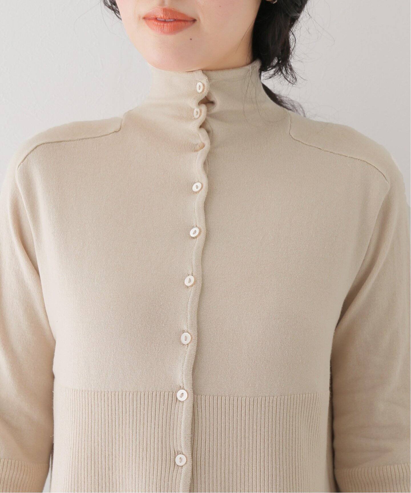 Hella/ヘラ】別注 HIGHNECK KNIT CARDIGAN（カーディガン）｜EDIT.FOR  