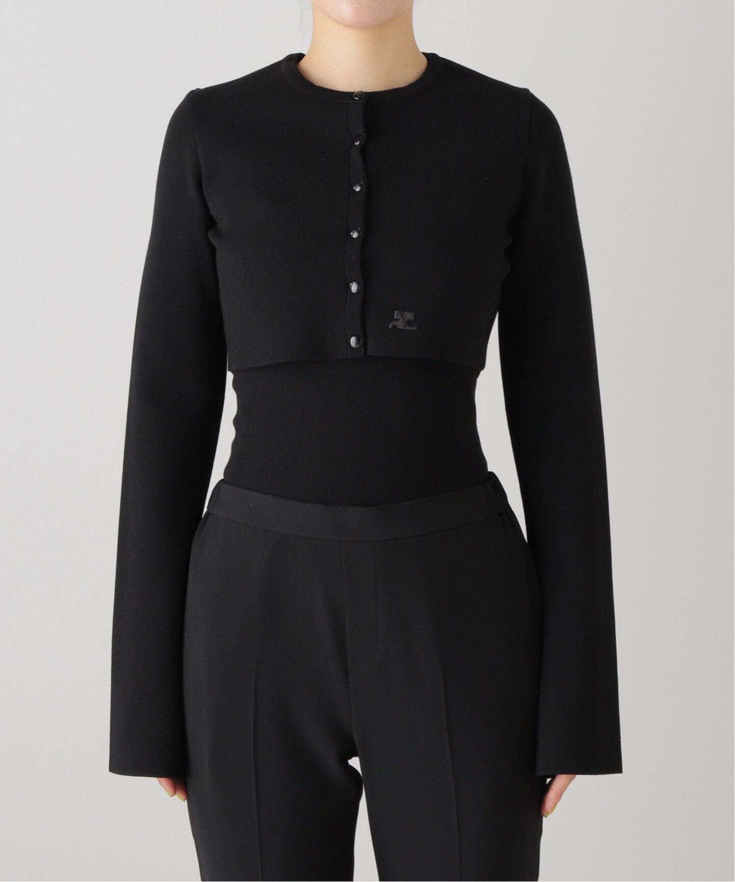 COURREGES/クレージュ】MILANO KNIT CROPPED カーディガン  