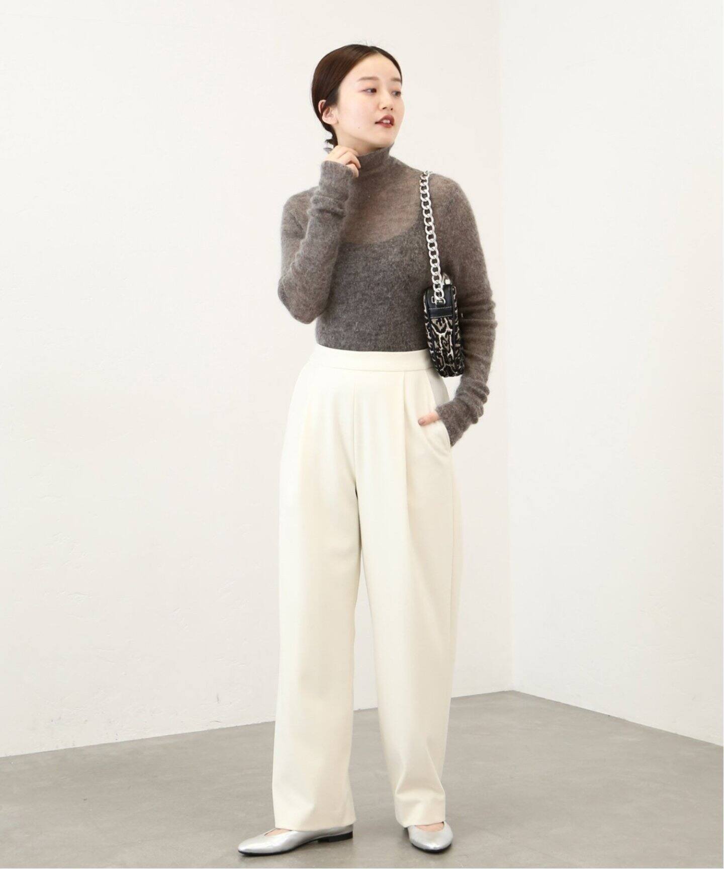 追加》モヘヤ混リブタートル（ニット／セーター）｜IENA（イエナ）の  