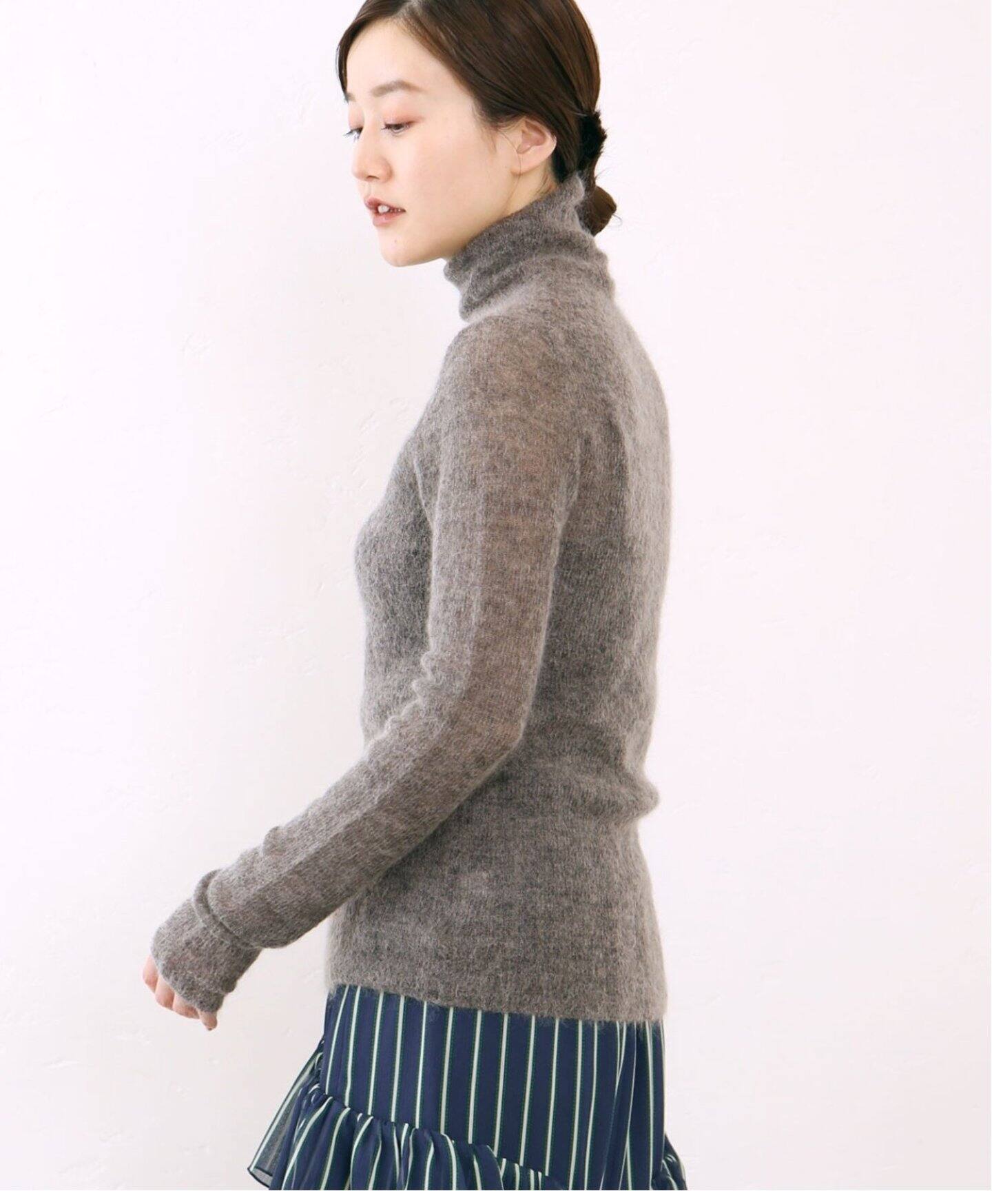 追加》モヘヤ混リブタートル（ニット／セーター）｜IENA（イエナ）の  