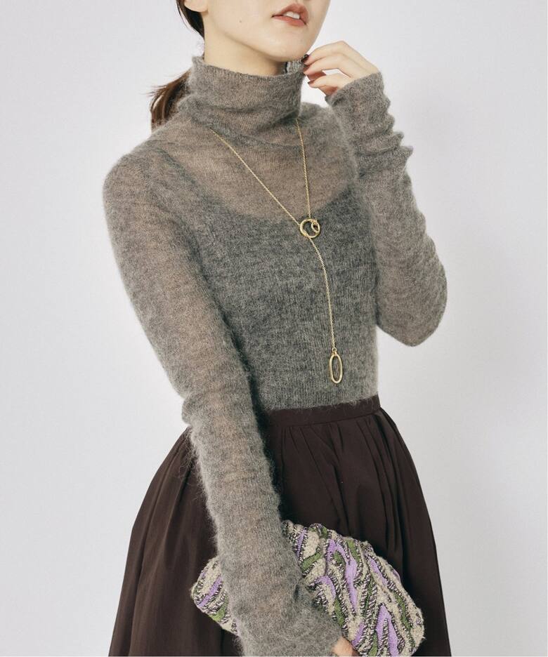 追加》モヘヤ混リブタートル（ニット／セーター）｜IENA（イエナ）の  