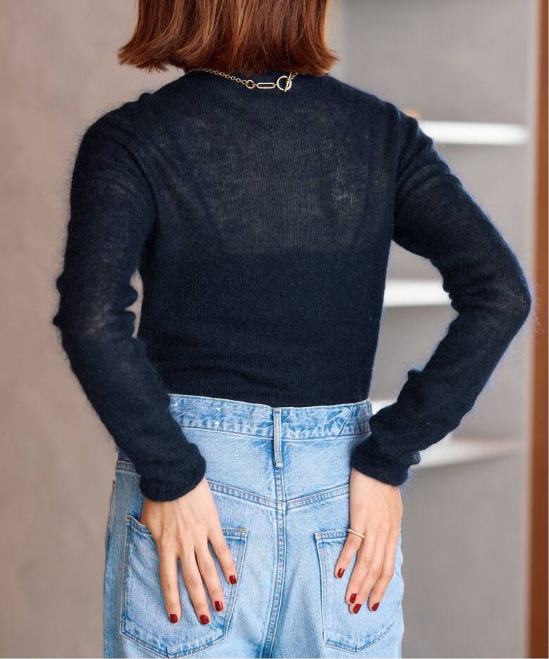 追加》モヘヤ混リブタートル（ニット／セーター）｜IENA（イエナ）の  