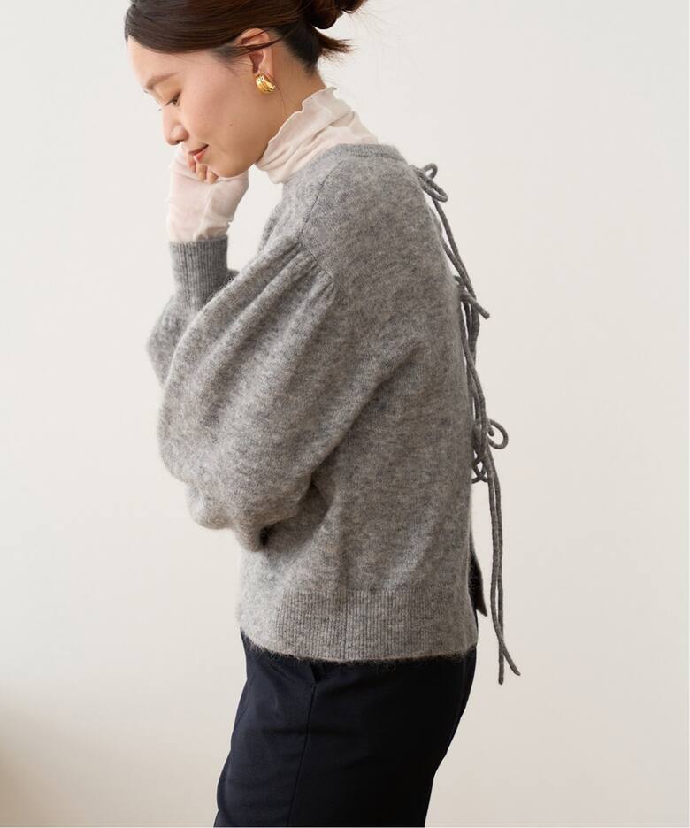 モヘヤ混天竺リボンカーディガン（カーディガン）｜IENA（イエナ）の  