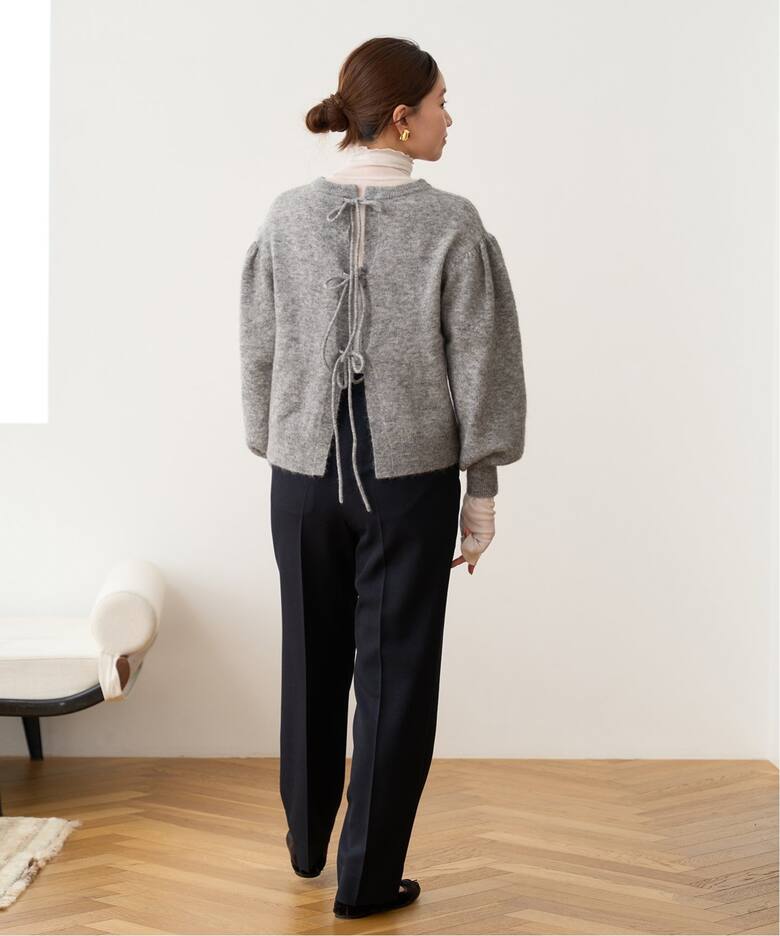 モヘヤ混天竺リボンカーディガン（カーディガン）｜IENA（イエナ）の  