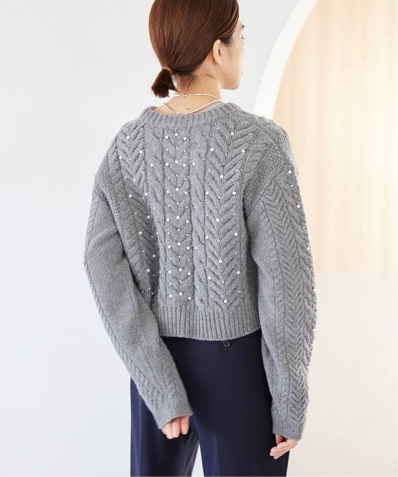 パールツキケーブルプルオーバー（ニット／セーター）｜IENA（イエナ  