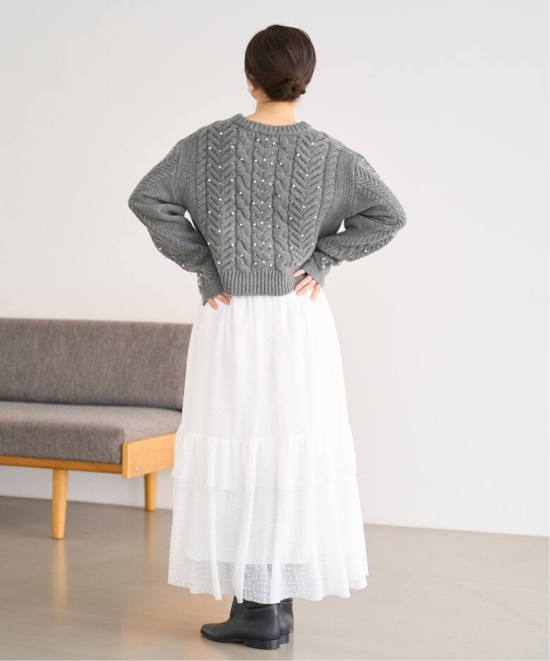 パールツキケーブルプルオーバー（ニット／セーター）｜IENA（イエナ  