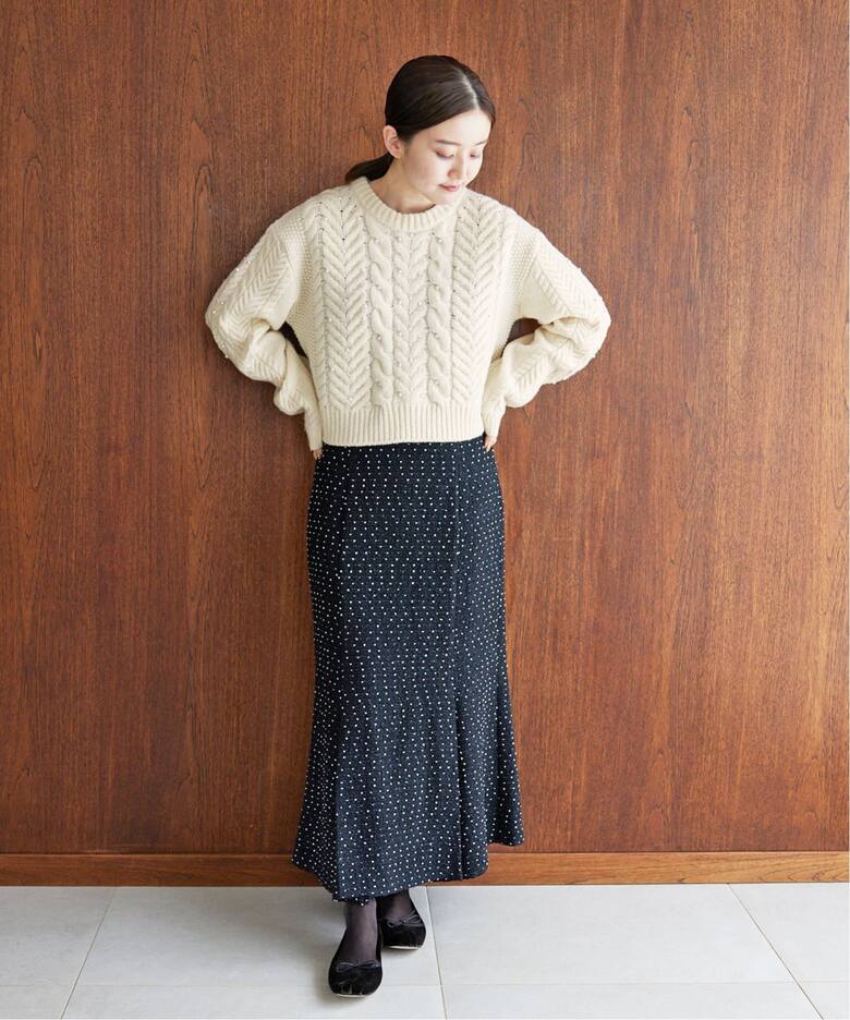 パールツキケーブルプルオーバー（ニット／セーター）｜IENA（イエナ  