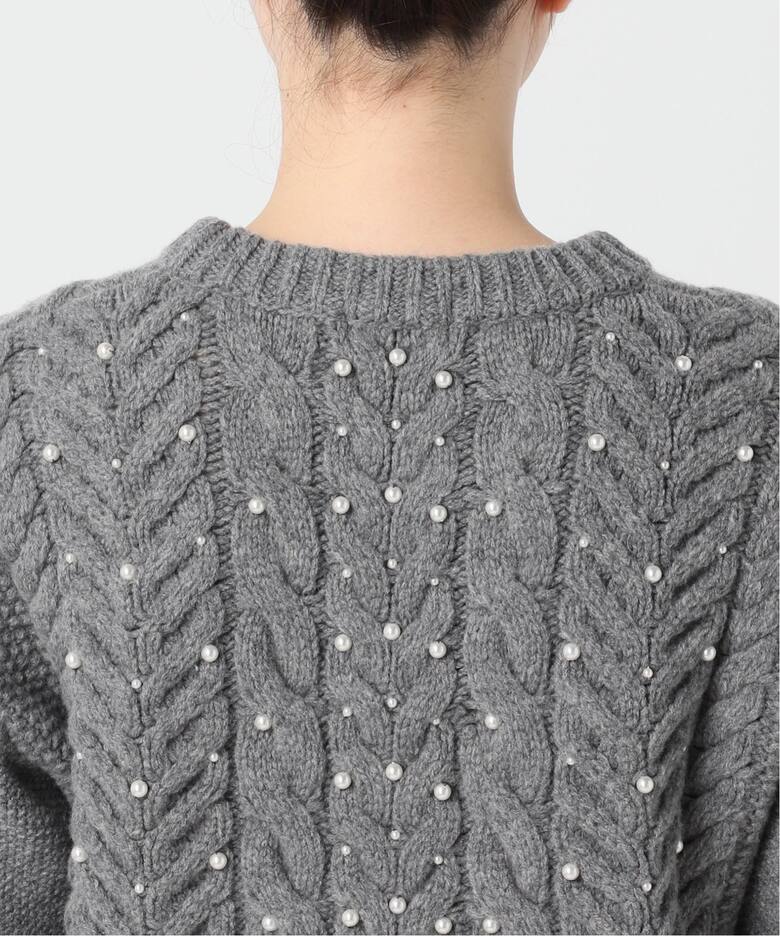 パールツキケーブルプルオーバー（ニット／セーター）｜IENA（イエナ  