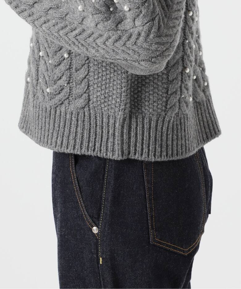 パールツキケーブルプルオーバー（ニット／セーター）｜IENA（イエナ  