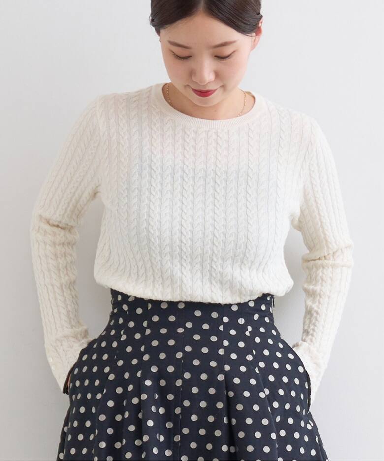 ミニケーブルプルオーバー（ニット／セーター）｜IENA（イエナ）の通販  
