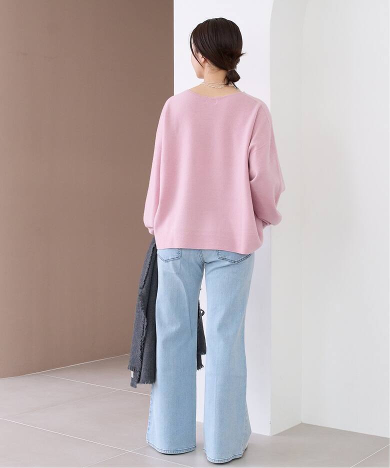 エクストラファインラム クループルオーバー（ニット／セーター  